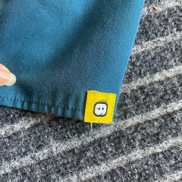 WonderWink Scrub Top  Blue Unisex Size Large - Picture 4 of 5